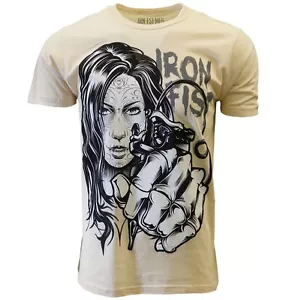 IRON FIST TSHIRT ROSA MEN BEIGE T SHIRT SIZE MEDIUM - Picture 1 of 2
