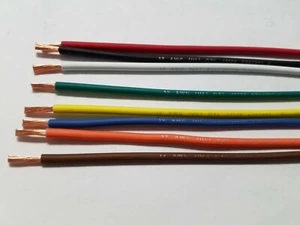 80 FEET AUTOMOTIVE WIRE 12 AWG HIGH TEMP GXL 8 COLORS 10 FT LEGEND PRINT - Picture 1 of 1