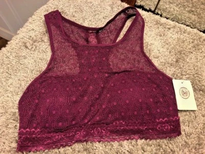 SO Intimates ENCAJE CIRUELA BRALETTE Púrpura RACERBACK Jr Talla Pequeña Kohl’s Nuevo con Etiquetas Foto 1 de 4