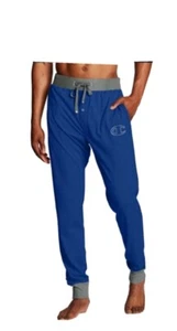 Champion Herren Baumwolle royalblau Schlaf Pyjama Jogginghose Gr. XL - Bild 1 von 1