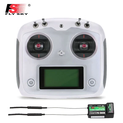 Flysky FS-i6s 2.4G 10CH AFHDS 2A Touchscreen Transmitter Fr RC Helicopter C9S3 - Image 1 of 4