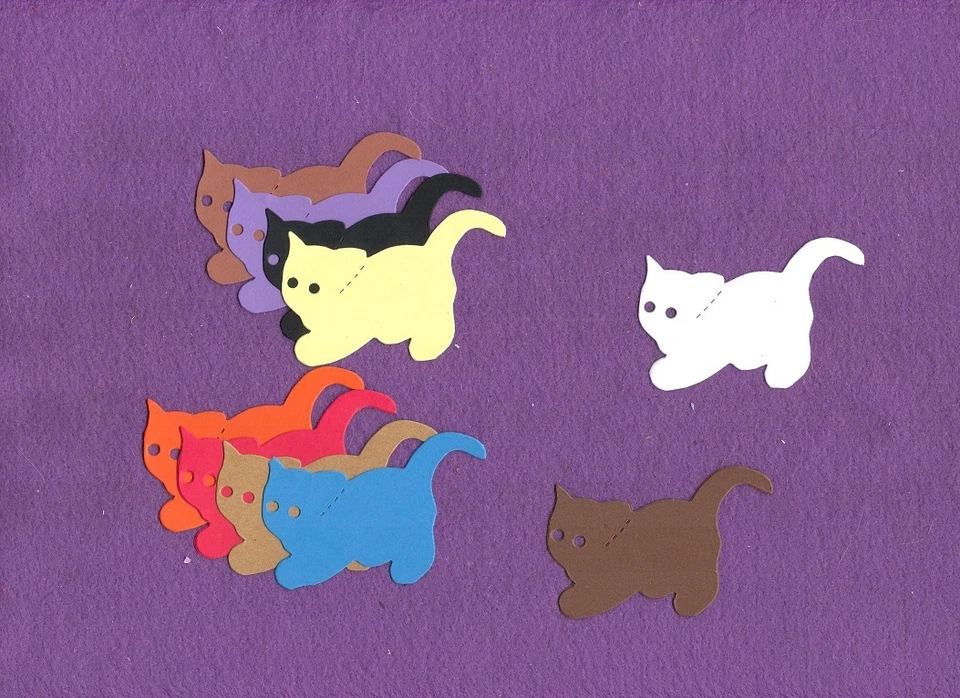 KITTEN маленький #2 cat высечки для скрапбукинга карты - Изображение 1 из 1