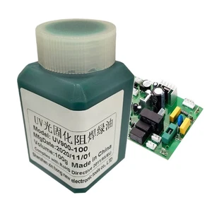 Mechaniker, UV-härtbare Lötmaskentinte, aushärtende Löttinte, grün 100g Tube - Bild 1 von 7