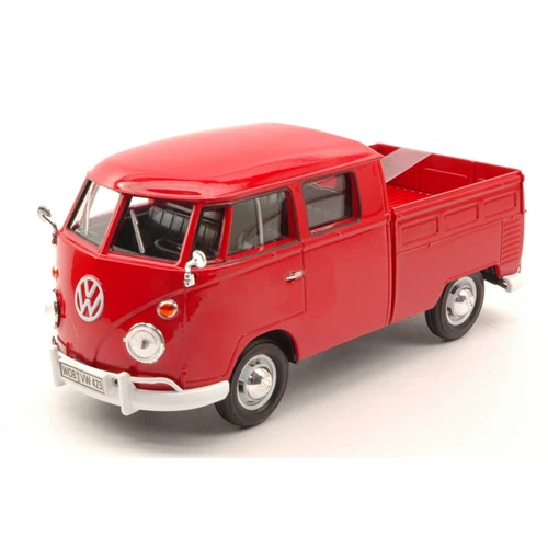 VW TYPE 2 (T1) BUS PICK UP 1967 RED 1:24 Motormax Auto Stradali Modellino Nuovo - Immagine 1 di 1
