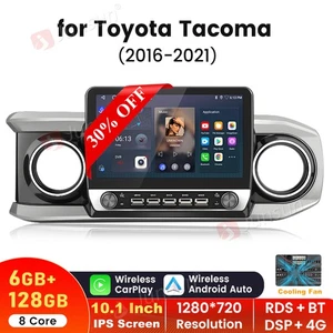10.1'' Android14 For Toyota Tacoma 2016-2021 Car Carplay GPS 6+128G Radio Stereo - Picture 1 of 20