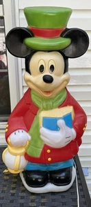 Molde soplado vintage 34" Disney Navidad Mickey Mouse decoración - Imagen 1 de 8