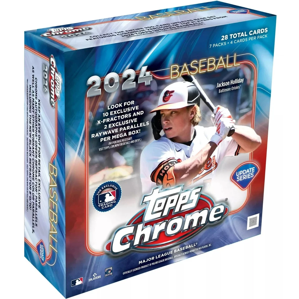 2024 TOPPS CHROME UPDATE SERIES BASEBALL MEGA BOX