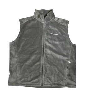 Columbia Giubbotto Uomo Steens Mountain Pile Full Zip Grigio Chiaro Caldo XL - Foto 1 di 4