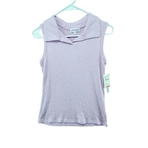 Ten Sixty Sherman Mädchen Shirt Top Gr. XL flieder lila gerippt NEU ärmellos - Bild 1 von 3