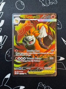 Mega Camerupt EX 156/132 Pokemon TCG Mega Evolution Ultra Raro Inglés - Imagen 1 de 3