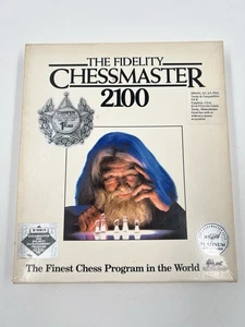 "Disquetes Fidelity Chessmaster 2100 (PC, 1988) 3,5"" y 5,25"" PC Big Box Game" - Imagen 1 de 4