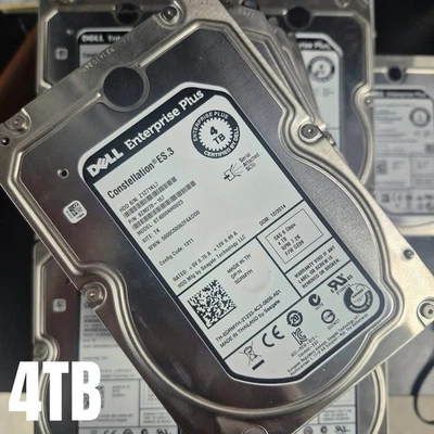 Dell Enterprise Plus 4TB 7.2k SAS 6G HDD Hard Drive DRMYH ST4000NM0023 - Image 1 of 4