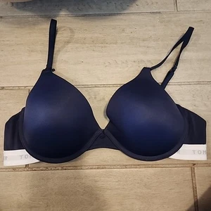 Sujetador push up Tommy Hilfiger 36C azul marino con aros acolchado - Imagen 1 de 4