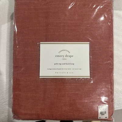 New Pottery Barn Emery Curtains.   50x84. Sold in Pairs -2 pair  available  - Image 1 of 4