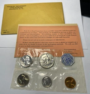 1958 PC US Proof Set - 5 Coins Sealed w/OGP Envelope - Picture 1 of 2