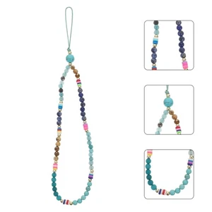 Mobile Phone Chain Cellphone Beaded Lanyard Colorful Decorative Rope - Photo 1 sur 12