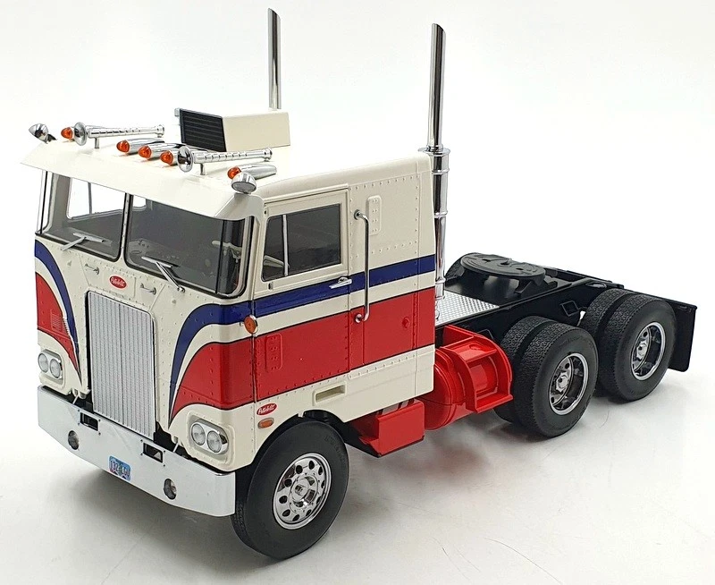 KK Scale Road Kings 1/18 Scale RK180153 Peterbilt 352 Pacemaker White/Red/Blue - Image 1 of 4