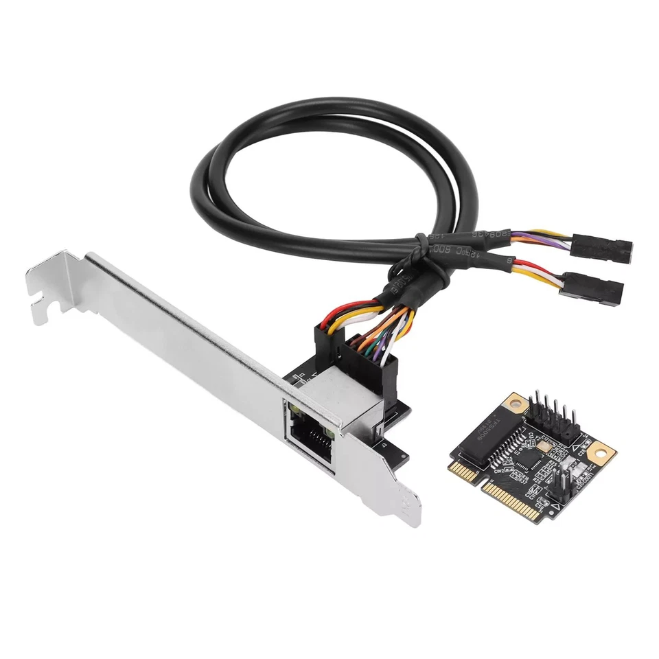 Mini PCI E Gigabit Ethernet Card 10/100/1000Mbps Free Drive RTL8111H RJ 45 - Image 1 of 4