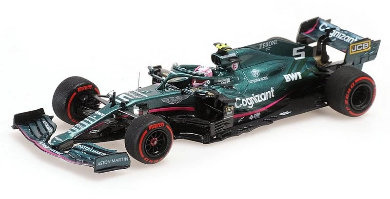 Aston Martin AMR21 GP Azerbaijan 2021 Sebastian Vettel 1:43 MINICHAMPS 417210705 - Immagine 1 di 1