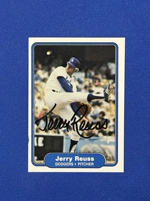 Autógrafo 1982 Fleer Jerry Reuss #18 Dodgers firmado automáticamente Foto 1 de 3