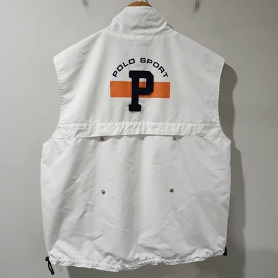 Chaleco Polo Deportivo Ralph Lauren De Colección Logo P RRL Oso Raro Exterior Informal Grande Foto 1 de 4