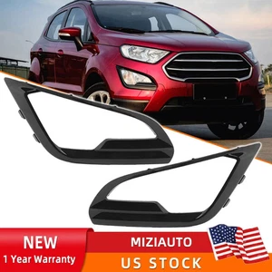 Pair Front Bumper Fog Light Lamp Cover Bezel For Ford EcoSport 2018-2021 LH & RH - Picture 1 of 14
