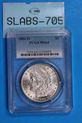 1884-O $1 MORGAN SILVER DOLLAR PCGS MS64 EARLY US Type SLAB-705 - Image 1 of 2