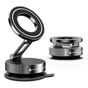 Supporto Telefono Magnetico Forte Aspirazione 360° Aspirazione Supporto Auto Pieghevole - Foto 1 di 3