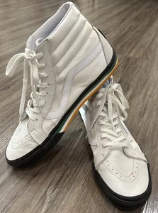 Vans Sk-8 Hi Reissue TKO Para hombres Talla 11 Hi-Top Verdadero Blanco/Negro Usado en Excelente Condición - Imagen 1 de 7