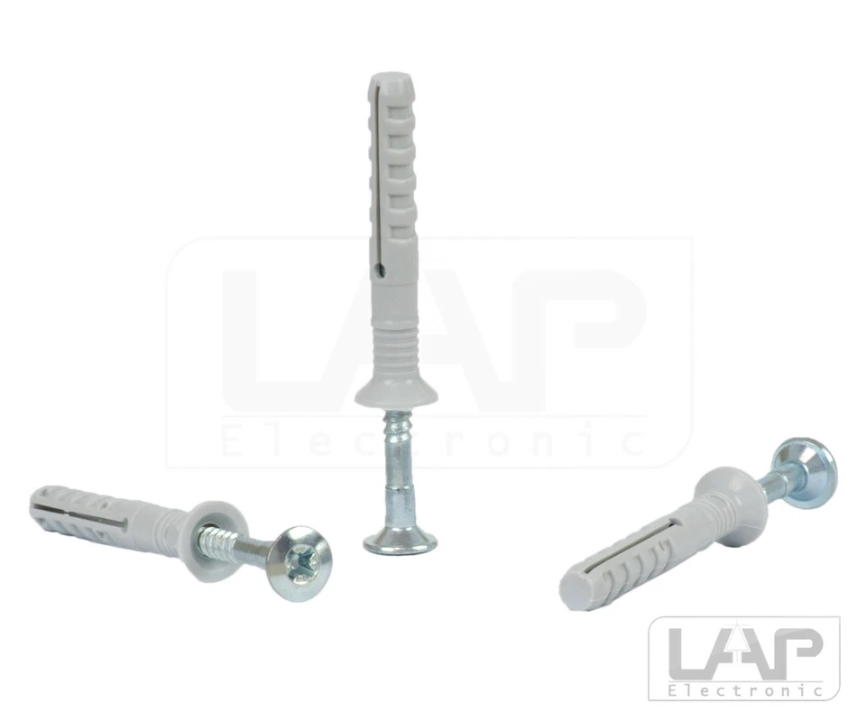 100 Pezzo Tassello con Vite Valvola per Fissaggio Testa Svasata a Percussione - Immagine 1 di 1