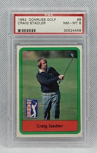 1982 Donruss Golf Craig Stadler #8 PSA 8 NM-MT  Near Mint - Picture 1 of 2