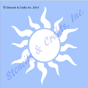 3.5" SUN MINI STENCIL CELESTIAL WESTERN SOUTHWESTERN PAINT TEMPLATE CRAFT NEW - Picture 1 of 1