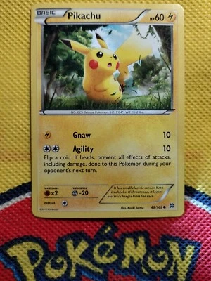 POKEMON TCG: XY BREAKTHROUGH PIKACHU 48/162 COMMON - Image 1 of 2