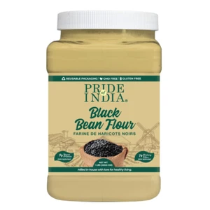 Pride of India- Black Bean Flour 1 Lbs (454 Gm) Rich Earthy Taste Freshly Milled - Picture 1 of 12