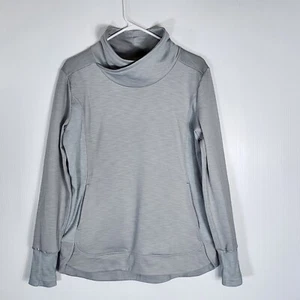 Sudadera gris pulóver de pista para mujer Athleta talla pequeña - Imagen 1 de 9