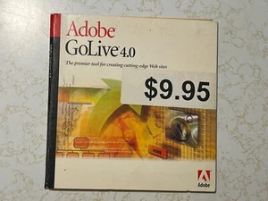 New / Sealed Adobe GoLive 4.0 V 4.0.1 CD Vintage Software CD - Picture 1 of 3