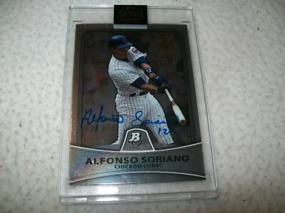 2021 TOPPS ARCHIVES 2010 ALFONSO SORIANO AUTO SIGNED #D1/57 CHICAGO CUBS - Image 1 of 4