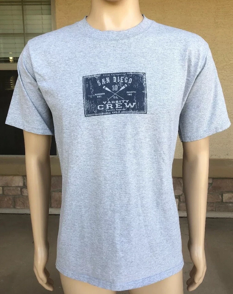 Camiseta De Colección Años 80 90 San Diego Varsity Crew Todo Deporte Peso Máximo EE. UU. Grande L Foto 1 de 4