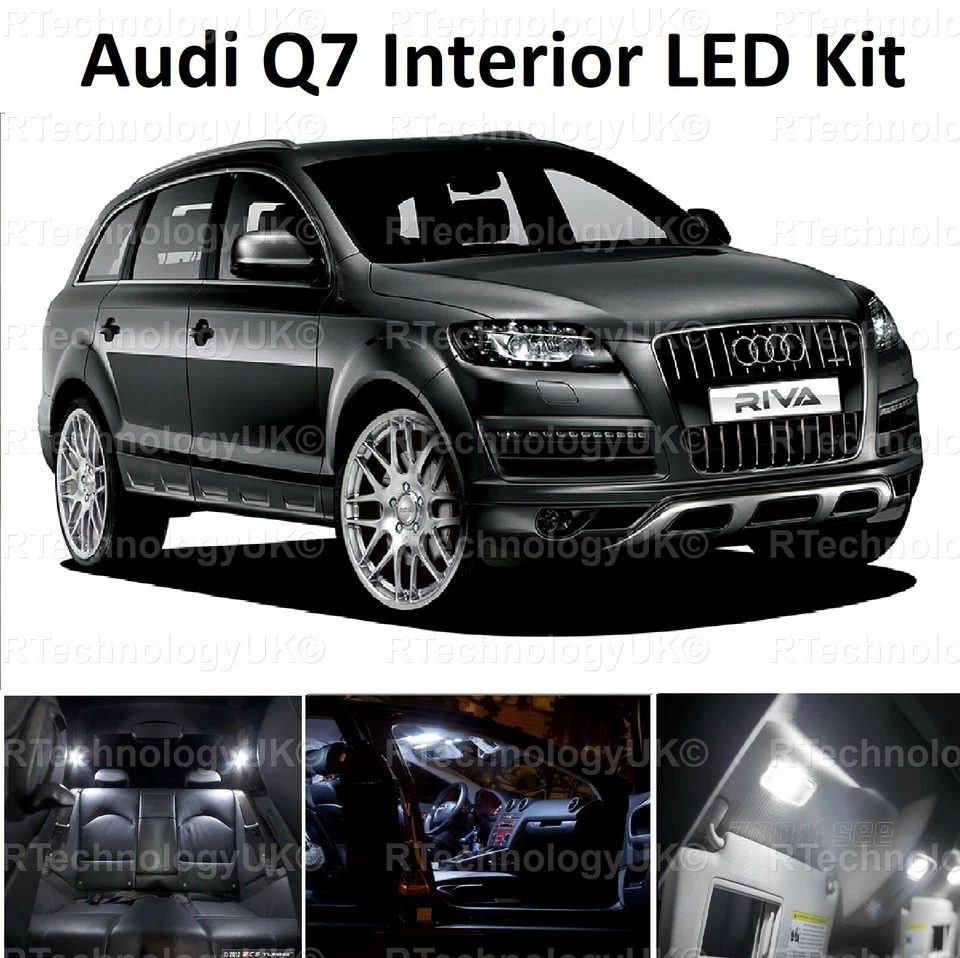 PREMIUM for AUDI Q7 INTERIOR CANBUS LED KIT LIGHT BULBS KIT XENON WHITE SMD - Image 1 of 1