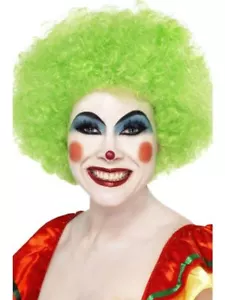 Irish Green Afro Style Clown Wig Circus Big Top Fancy Dress Costume Accessory - Picture 1 of 1