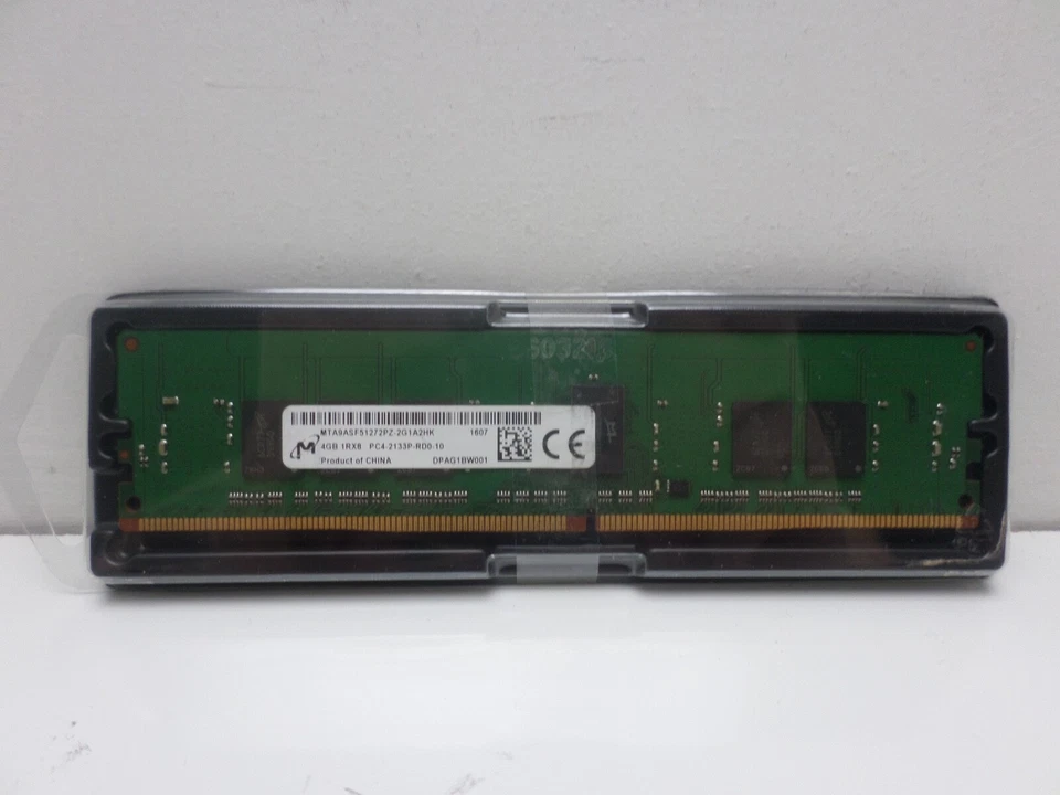 Micron MTA9ASF51272PZ-2G1A2HK 4GB 1RX8 PC4-2133P-RD0-10 - Image 1 of 1