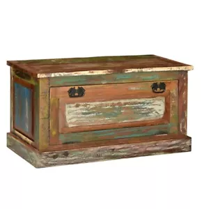 NNEVL Shoe Storage Bench Solid Reclaimed Wood - Picture 1 of 10
