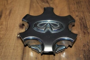 G 01-03 INFINITI QX4 WHEEL CENTER CAP SET HUBCAP OEM 40342 5W560 CHROME 2002 - Picture 1 of 3