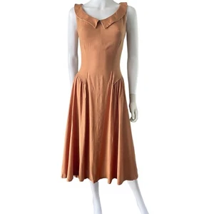 Vintage 50's Dress XS/S, Chelsea Collar Prestige Fashions California - Picture 1 of 12