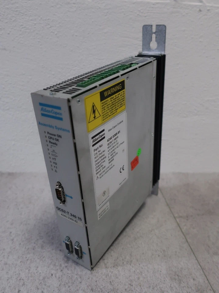 Atlas Copco Controls QCS2-T 34015, Modif. 4240 0369 82, Part No: 4240 0369 81 - Image 1 of 4