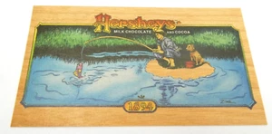 1894 Hersheys Milk Chocolate & Cocoa Gone Fishing Collector Series Trading Card - Picture 1 of 6