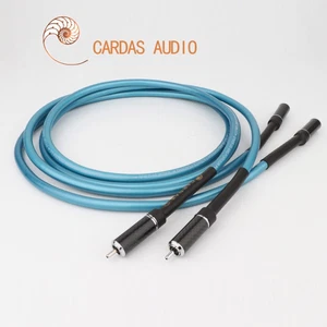 Preffair Cross HIFI RCA Signal Interconnect Cable Cord W/ Carbon Fiber RCA Plugs - Picture 1 of 8