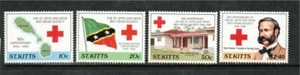 ST KITTS MNH 1992 SG355-358 50TH ANV OF ST KITTS-NEVIS RED CROSS SOCIETY - Bild 1 von 1