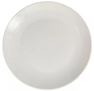 SET OF 4 White 8"  Ceramic White Glaze Salad Plates by Royal Norfolk - Picture 1 of 1