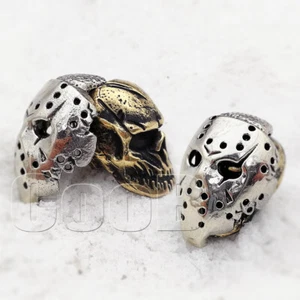 Paracord Bead Beads Charm for Knife Lanyard KeyChain JASON VOORHEES SKULL Mask - Picture 1 of 11